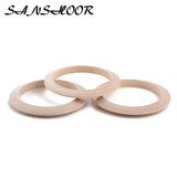 Thin Wooden Bangles Bracelets 10 Pcs