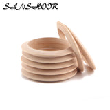 Thin Wooden Bangles Bracelets 10 Pcs