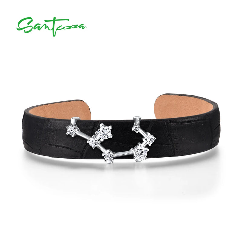 925 Silver Bracelet Bangle Sagittarius Constellation
