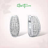 925 Silver CZ Stud Earrings Party Jewelry