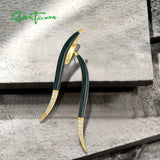 925 Silver Drop Earrings Sparkling CZ Enamel Fine Jewelry
