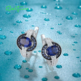 925 Silver CZ Earrings Sparkling Fine Jewelry