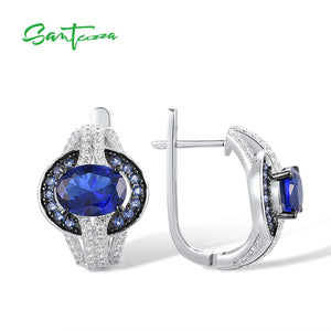 925 Silver CZ Earrings Sparkling Fine Jewelry
