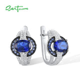 925 Silver CZ Earrings Sparkling Fine Jewelry