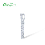 925 Silver CZ Cross Pendant for Women Fine Jewelry
