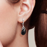 925 Sterling Silver Earrings Cubic Zirconia Ceramic Fine Jewelry