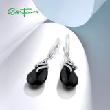 925 Sterling Silver Earrings Cubic Zirconia Ceramic Fine Jewelry