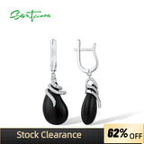 925 Sterling Silver Earrings Cubic Zirconia Ceramic Fine Jewelry