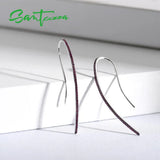925 Silver Lab Ruby Hook Earrings Fine Jewelry