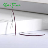 925 Silver Lab Ruby Hook Earrings Fine Jewelry