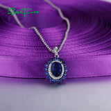 925 Silver Pendant Green Spinel CZ Party Fine Jewelry