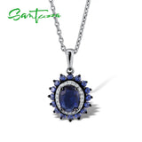 925 Silver Pendant Green Spinel CZ Party Fine Jewelry