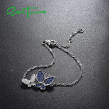 925 Sterling Silver Butterfly Bracelet Adjustable Fine Jewelry