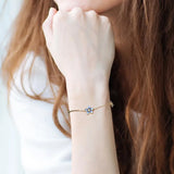 925 Silver Flowers Bracelet Enamel