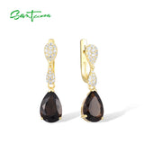 925 Silver Drop Earrings for Women CZ Jewelry