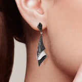 925 Sterling Silver Spinel CZ Earrings Classical Fine Jewelry