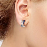 925 Silver Earrings with CZ Stones Jewelry