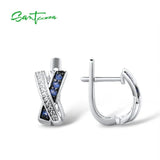 925 Silver Earrings with CZ Stones Jewelry