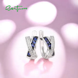 925 Silver Earrings with CZ Stones Jewelry
