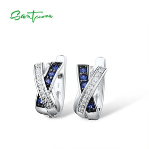 925 Silver Earrings with CZ Stones Jewelry