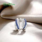 925 Silver Stud Earrings Nano Cubic Zirconia Jewelry