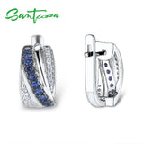 925 Silver Stud Earrings Nano Cubic Zirconia Jewelry