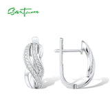 925 Sterling Silver Stud Earrings CZ Jewelry