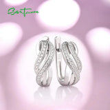 925 Sterling Silver Stud Earrings CZ Jewelry