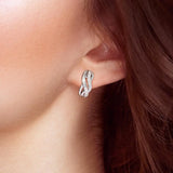 925 Sterling Silver Stud Earrings CZ Jewelry