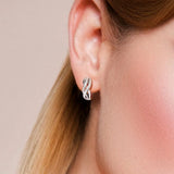 925 Sterling Silver Stud Earrings CZ Jewelry