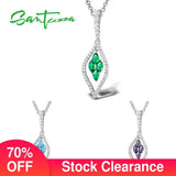 925 Sterling Silver Green Purple Party Pendant