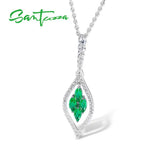 925 Sterling Silver Green Purple Party Pendant