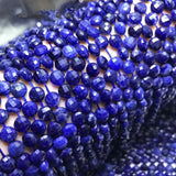 SAPPHIRE coin FACETED loose beads 6*4mm for jewelry necklace