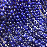 SAPPHIRE coin FACETED loose beads 6*4mm for jewelry necklace