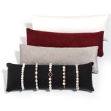 Velvet PU Leather Jewelry Display Pillow Organizer
