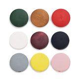 30pcs Mixed Flat Natural Wood Beads Round Spacer For Jewelry Making