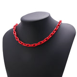 5m Colorful Acrylic Link Chain for Necklace Bracelet Making 13.5x7.5mm