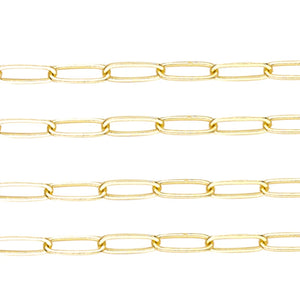 Metal Link Cable Chain Necklace Paperclip Chain 1Meter