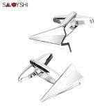 Aircraft Cufflinks for Men High Shirt Cuff Buttons Novelty Plane Cuff Links Gift