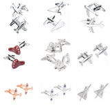 Aircraft Cufflinks for Men High Shirt Cuff Buttons Novelty Plane Cuff Links Gift