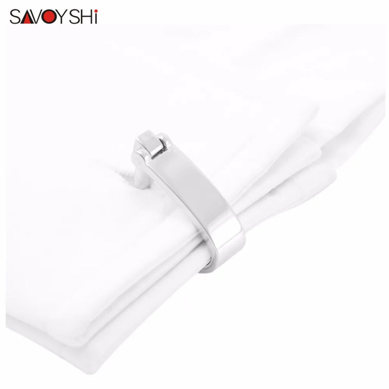2 Colors Men Shirt Cufflinks for Business High Cuff links Jewelry