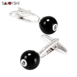 Billiards Cufflinks for Mens Shirt Cuffs Custom Name