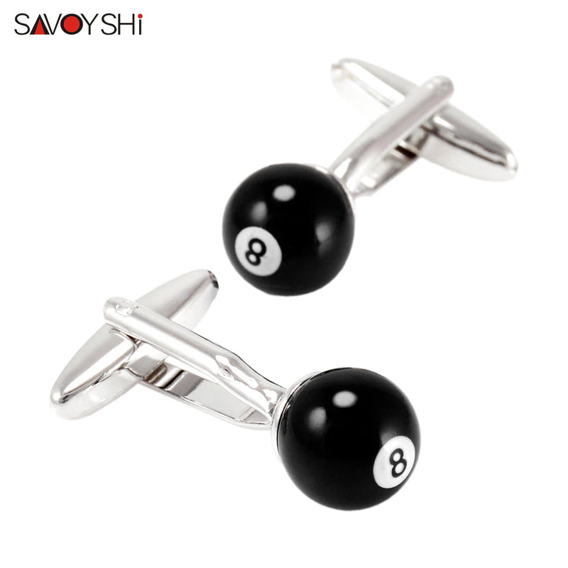 Billiards Cufflinks for Mens Shirt Cuffs Custom Name
