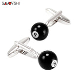 Billiards Cufflinks for Mens Shirt Cuffs Custom Name