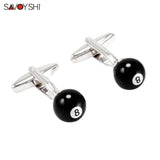 Billiards Cufflinks for Mens Shirt Cuffs Custom Name