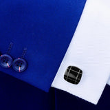 Stone Cufflinks for Mens Shirt Cuff buttons Fine Gift High Square Cuff Links