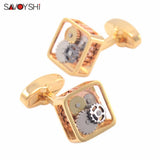 Classic Gear Cufflinks For Mens Shirt High Business Cufflinks Party Gift