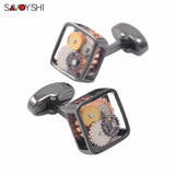 Classic Gear Cufflinks For Mens Shirt High Business Cufflinks Party Gift