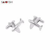 Classic Aircraft Cufflinks for Men Shirt Cuff buttons