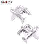 Classic Aircraft Cufflinks for Men Shirt Cuff buttons